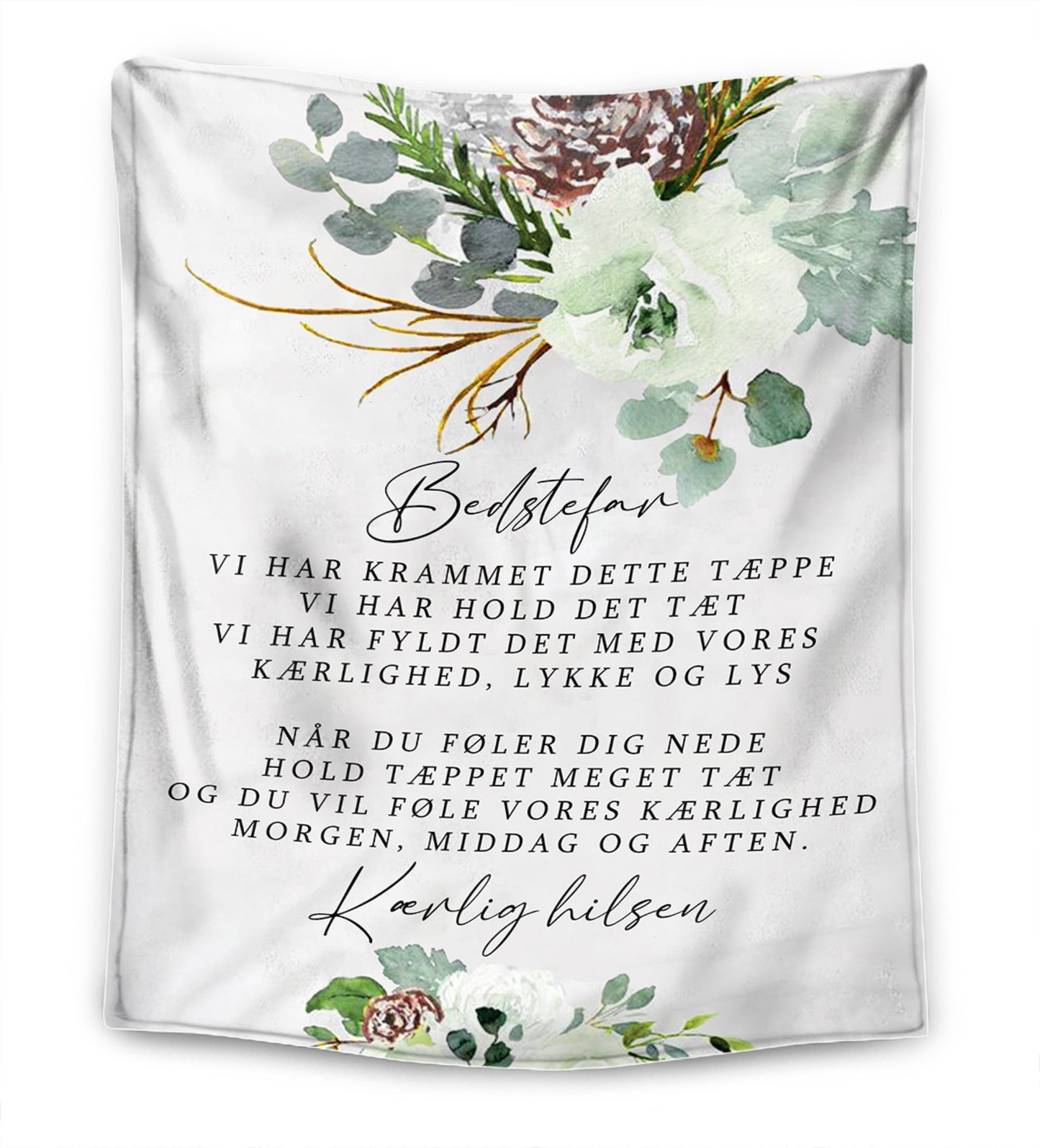 Til min Bedstemor / Bedstefar – Premium Tæppe™