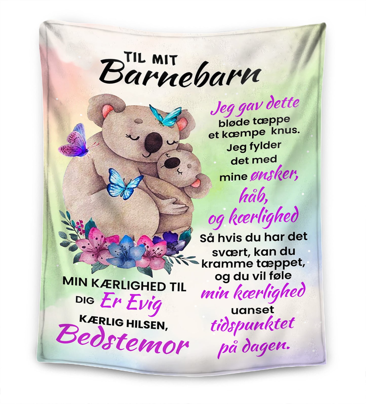 Lovely Koala - bedstemor til mit barnebarn ham/hende - Premium tæppe™