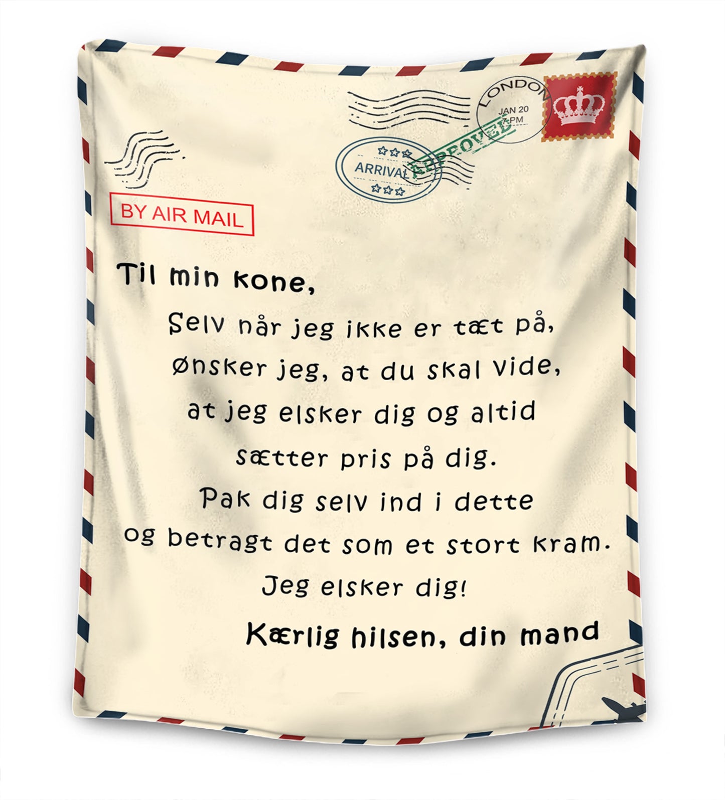 Til min Mand / Til min Kone – Premium Tæppe™
