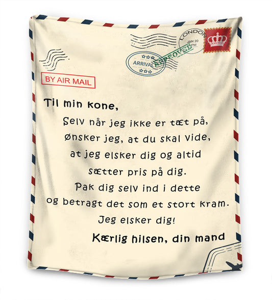 Til min Mand / Til min Kone – Premium Tæppe™