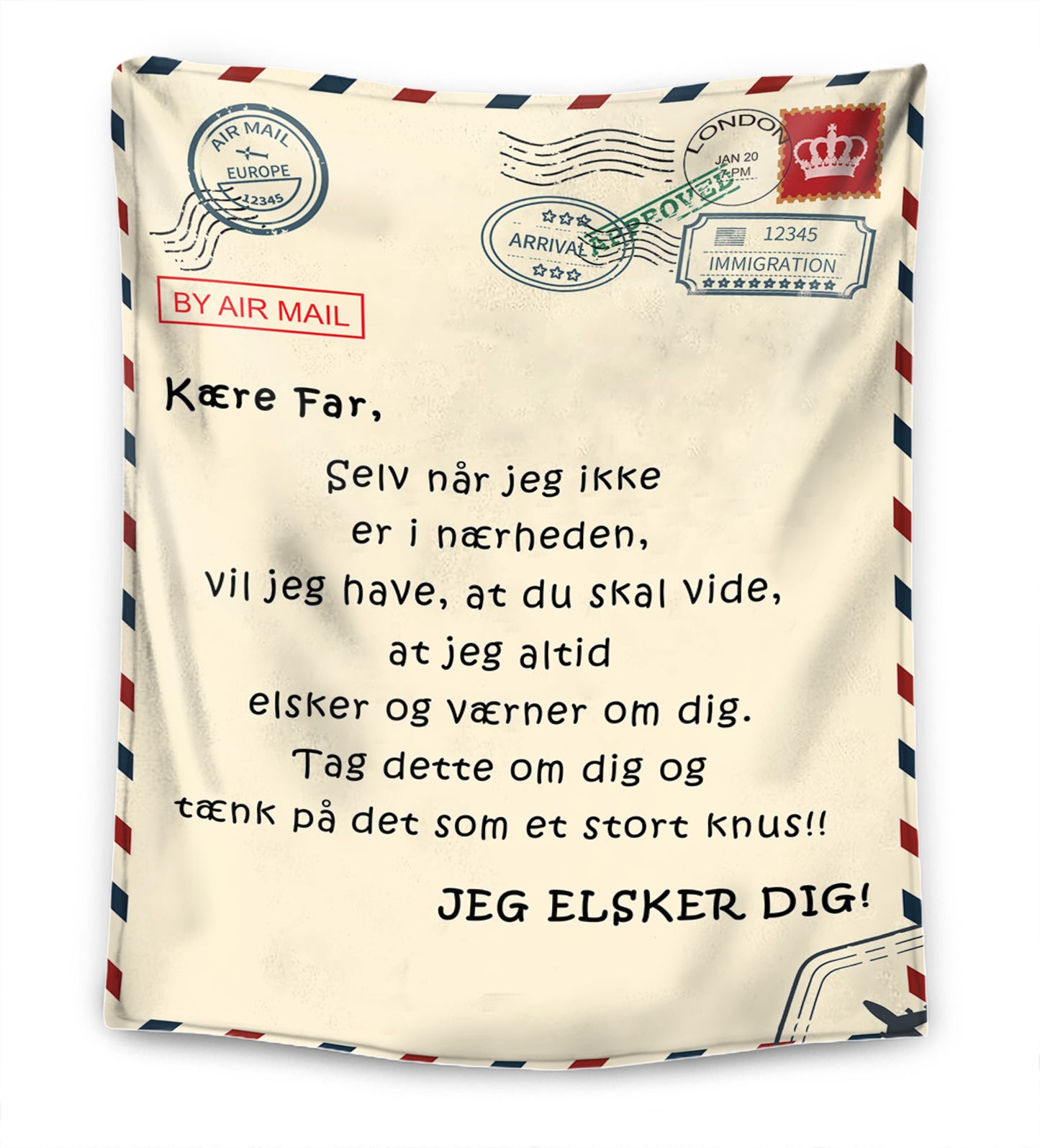 Til min Mor/Far – Premium tæppe™