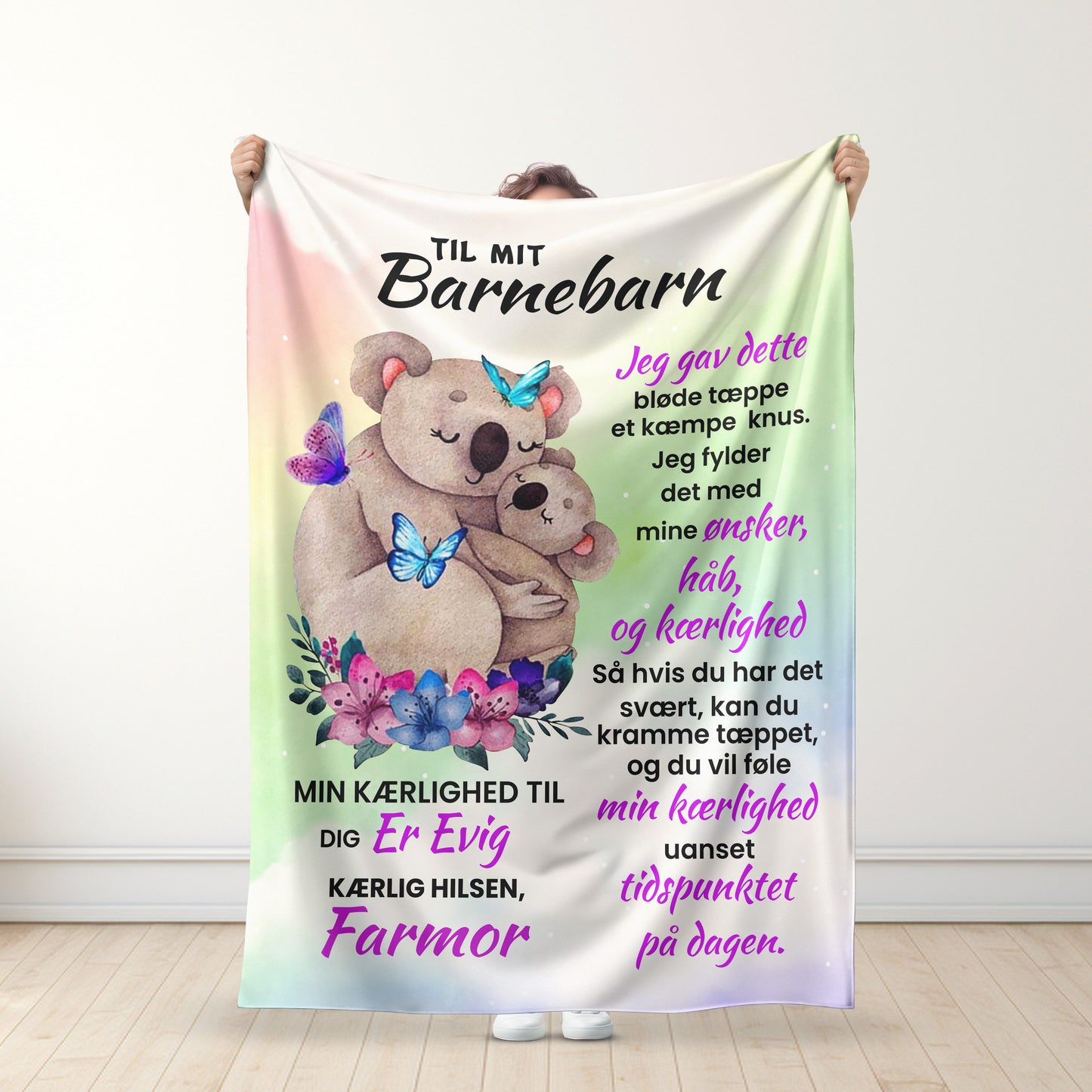 Lovely Koala - bedstemor til mit barnebarn ham/hende - Premium tæppe™