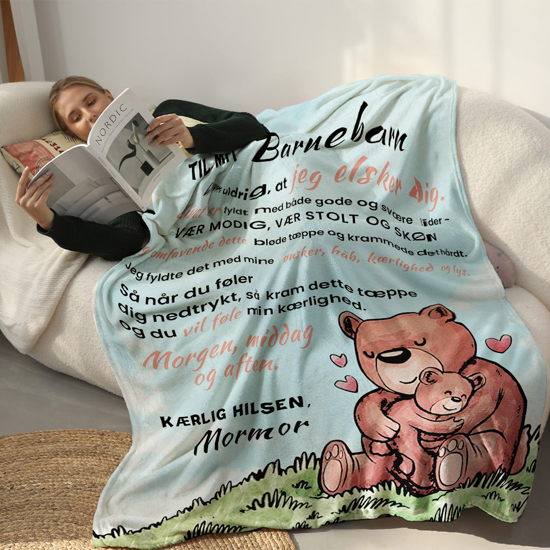 Lovely Bear - bedstemor til mit barnebarn ham/hende - Premium tæppe™