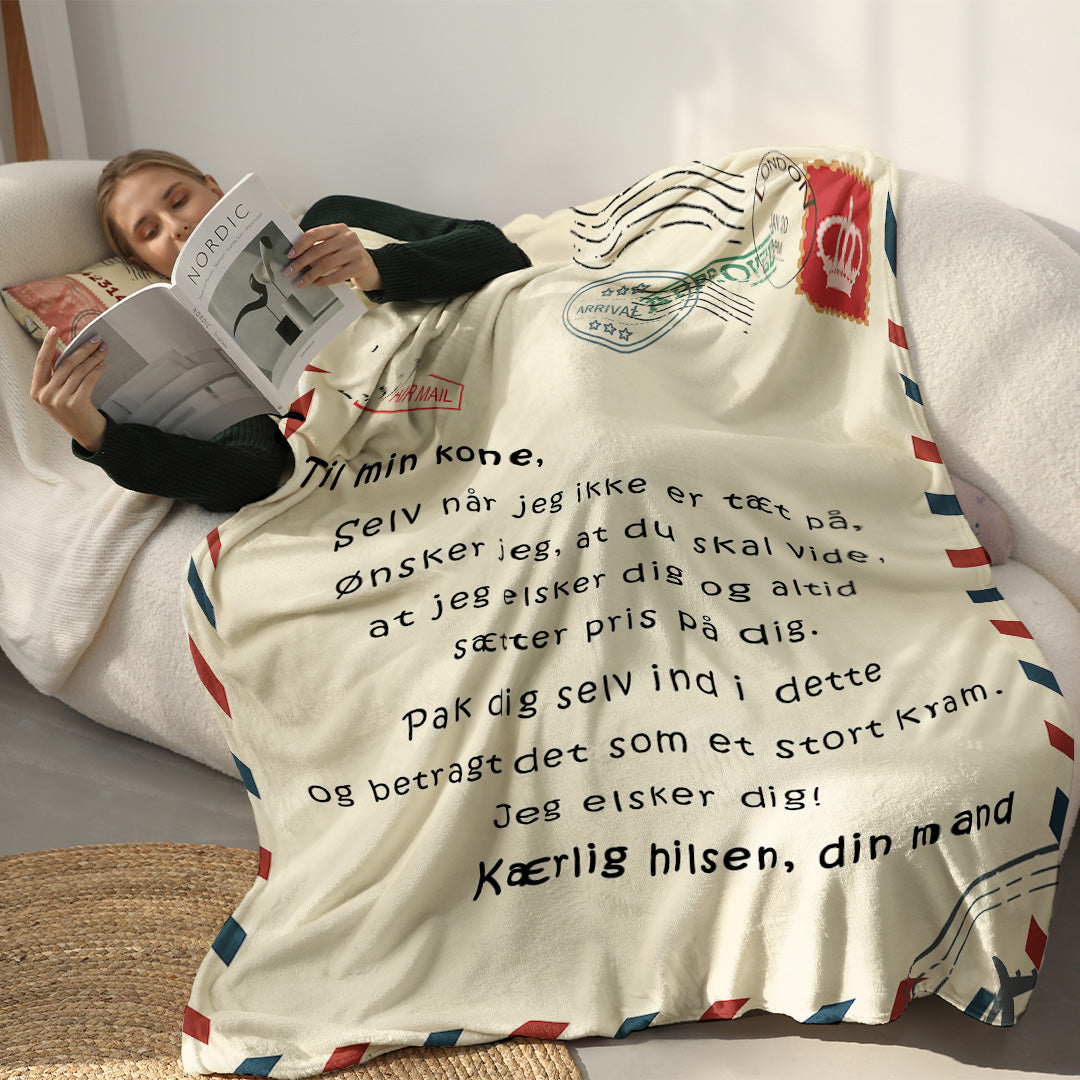 Til min Mand / Til min Kone – Premium Tæppe™