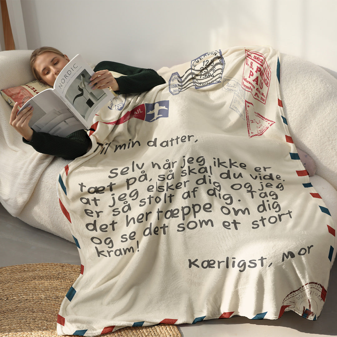 Mor - Til min Datter / Søn - Premium Tæppe™ ver.3