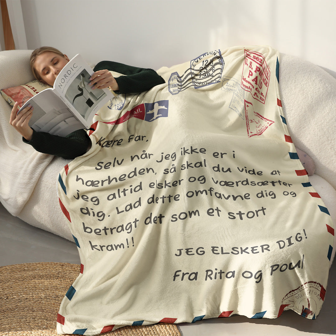 Til min Mor/Far - Personligt Premium-Tæppe™