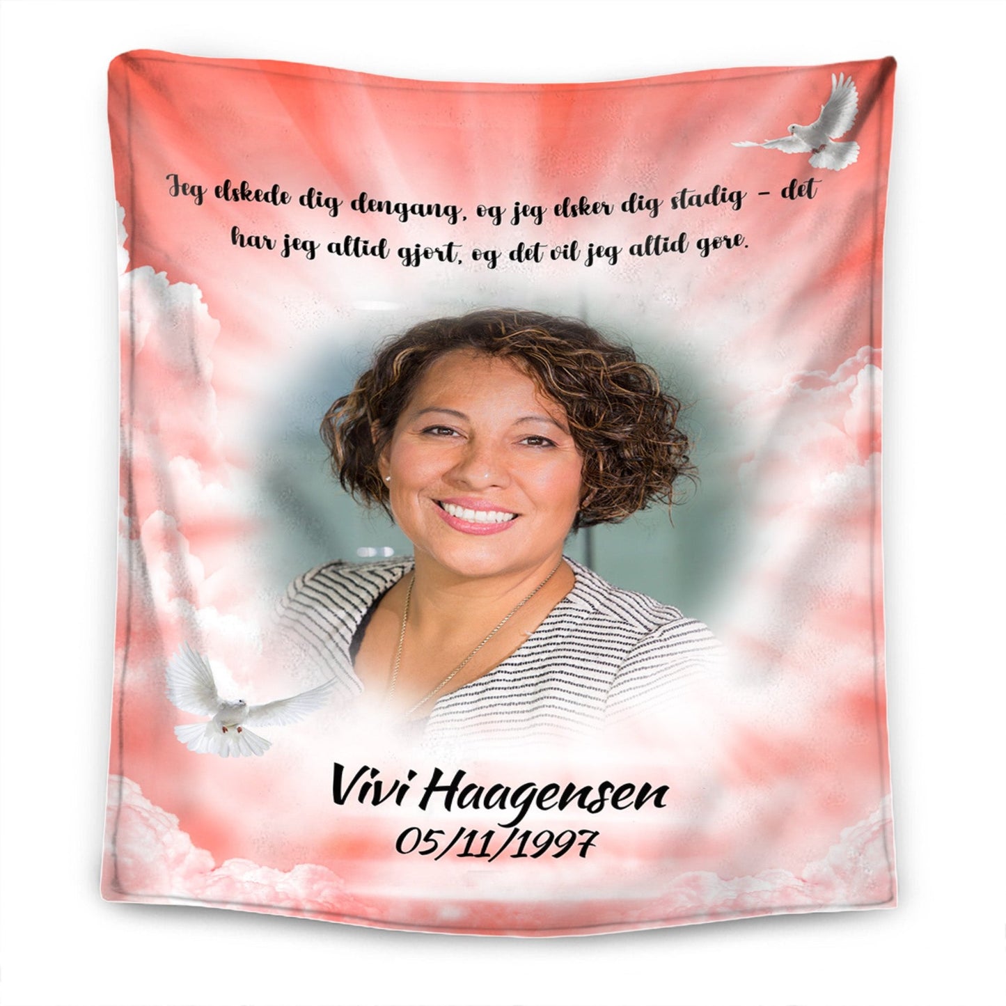 Til Min Kære I Himlen – Personligt Premium Tæppe™