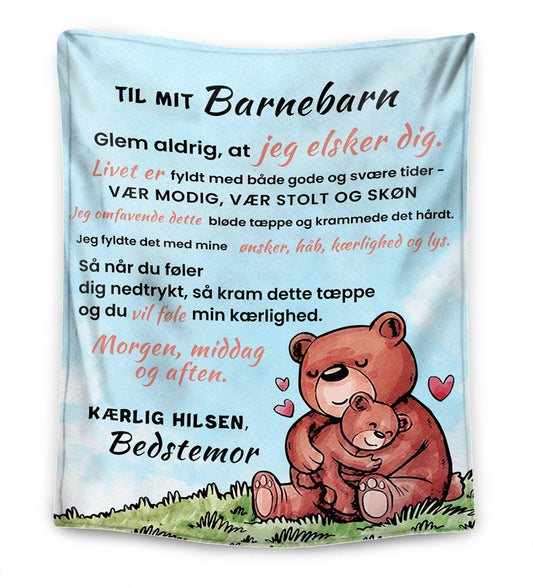 Lovely Bear - bedstemor til mit barnebarn ham/hende - Premium tæppe™