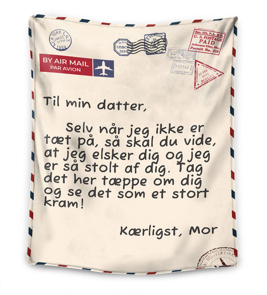 Mor - Til min Datter / Søn - Premium Tæppe™ ver.3