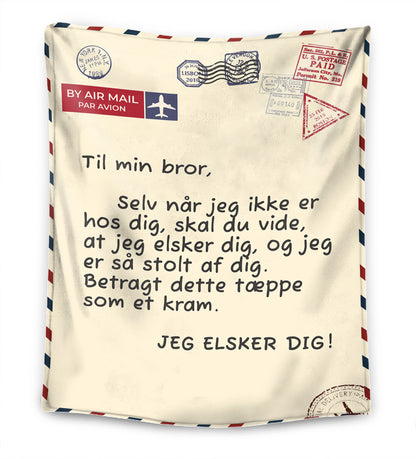 Til min søster/bror – Premium Tæppe™ Ver.3