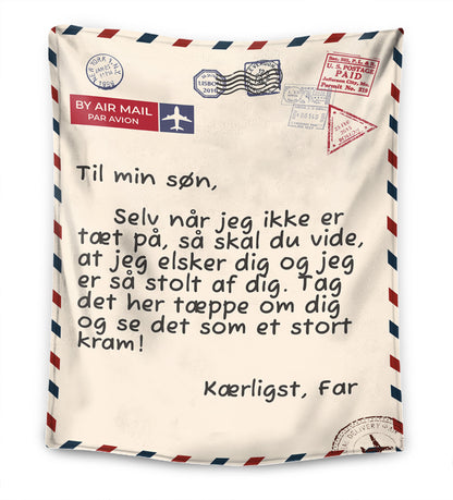 Far - Til min datter / søn - Premium tæppe™ Ver. 3