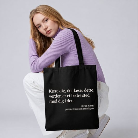 Du er mere end god nok Stofpose