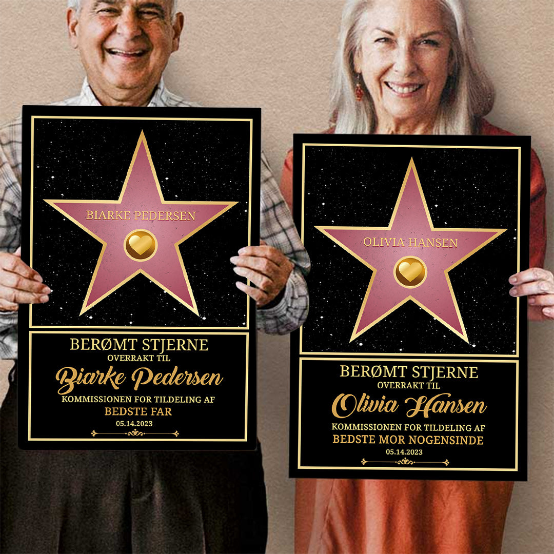 Skræddersyet ‘Berømt Stjerne’-Vægkunst ™ – Tiazna