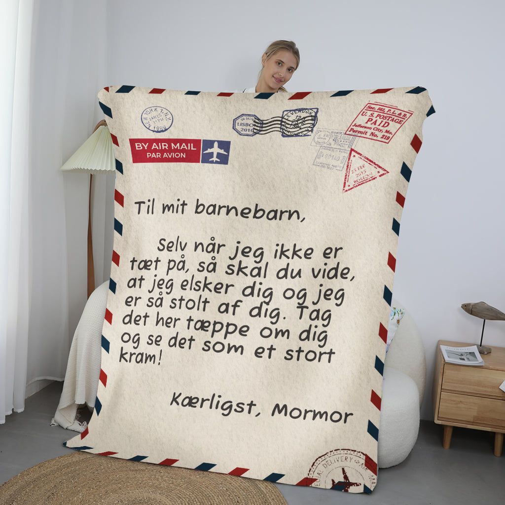 Bedstemor/Mormor/Farmor – Til mit barnebarn – Premium Tæppe™ Ver. 3