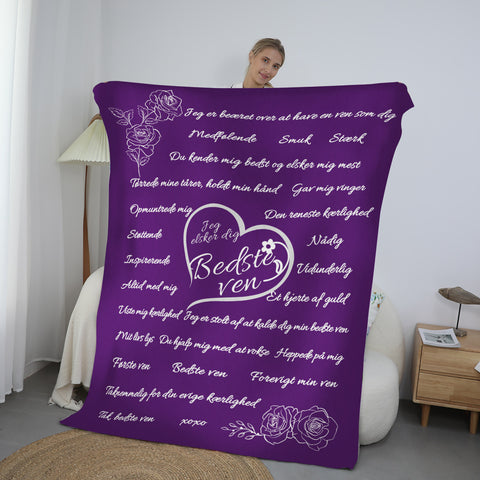 Til min bedste ven/veninde – Premium Tæppe™