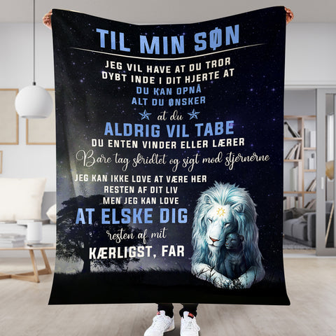 Tro på dit hjerte - Far til min datter/søn Premiumtæppe™